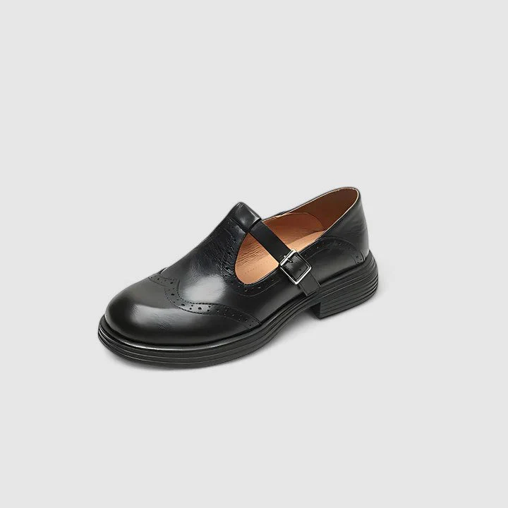 Outdoor Non-slip Leather T-Strap Women’s Shoes - Image 7
