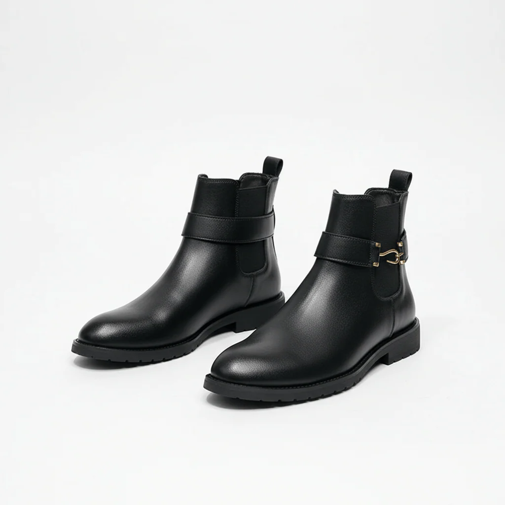 Strap Detail Chelsea Boots - Image 3