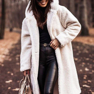 Women’s Long Hooded Winter Coat Elegant Cold-Weather Style - Image 9