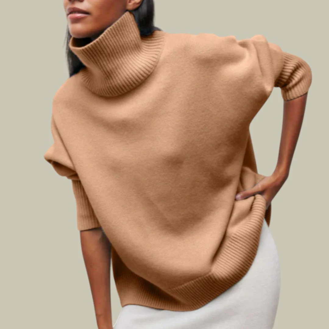 Women’s Loose Fit Winter Jumper Oversized Warm Turtleneck - Image 7