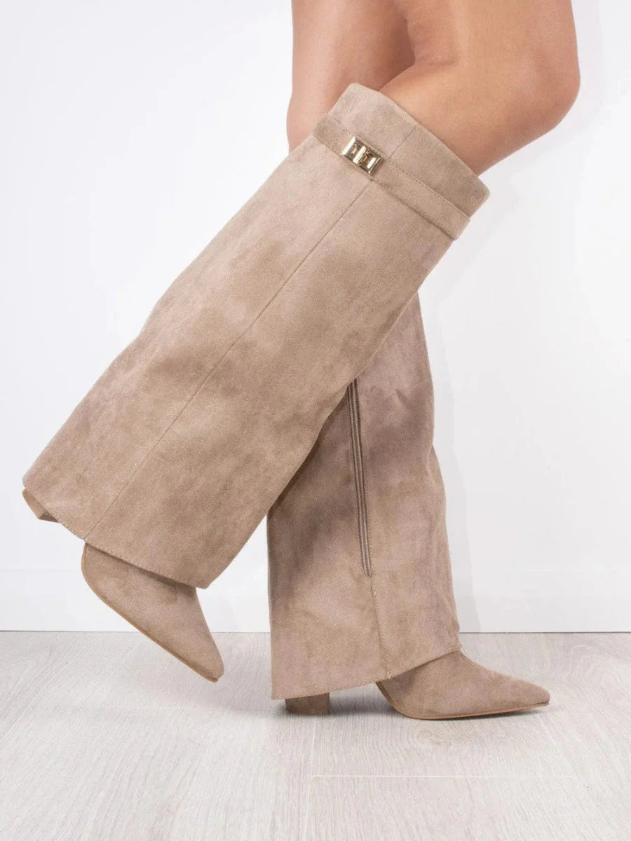 Women’s Outdoor Winter Buckle Thigh-High Boots - Image 6