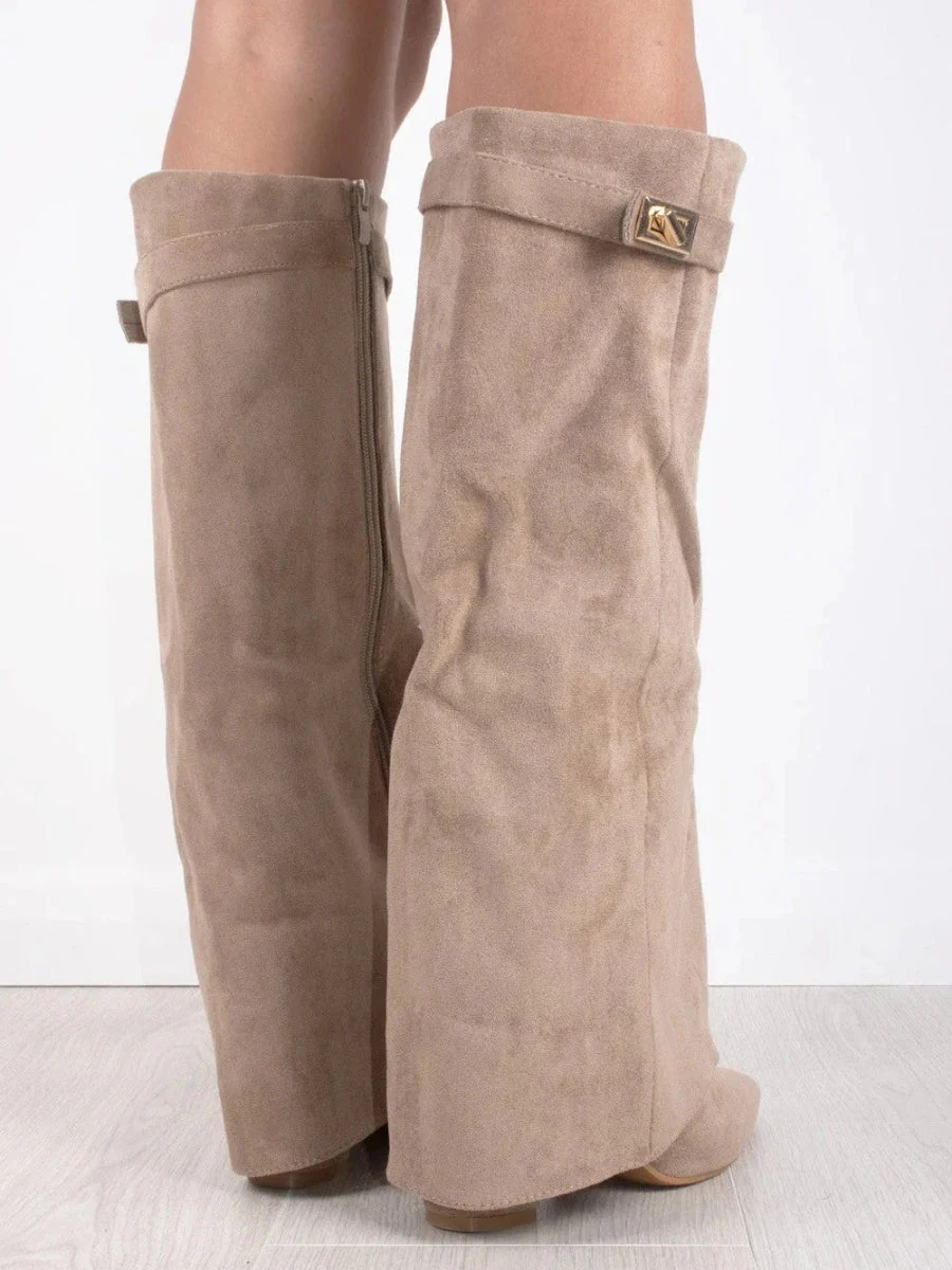 Women’s Outdoor Winter Buckle Thigh-High Boots - Image 8