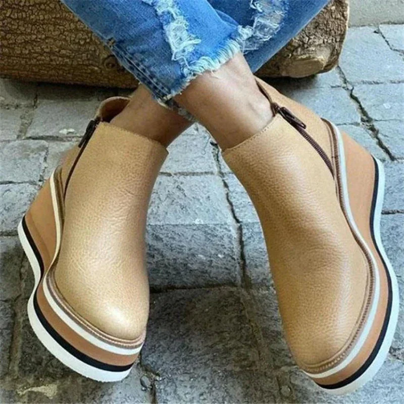 Women’s Platform Chelsea Boots Winter Height and Style - Image 7